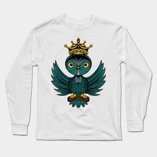 mecha cyborg  king of green bird Long Sleeve T-Shirt